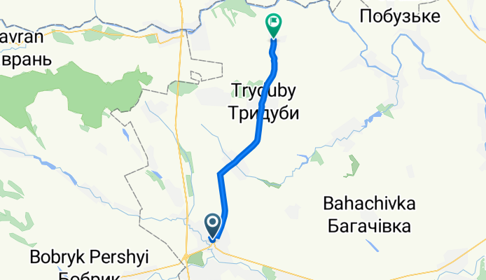 вул. Волощанська, Криве Озеро to вул. Набережна, Мала Мечетня