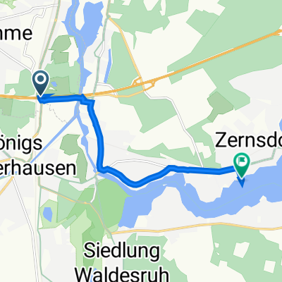 Wildauer Brücke, Wildau to Strandweg 18, Königs Wusterhausen