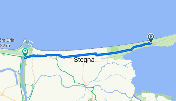 Trasa do Gdańska 104, Mikoszewo