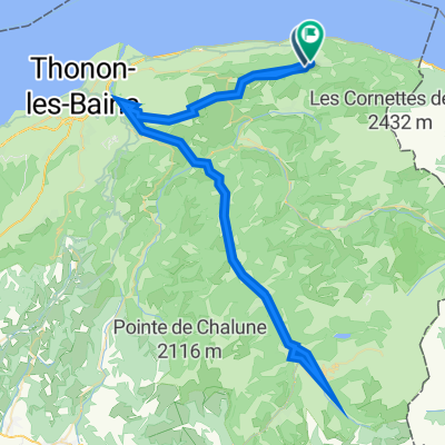 148 Route des Plagnes, Thollon-les-Mémises to 54 Rue St-Roch, Thollon-les-Mémises