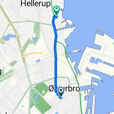 Ribegade 6, Copenhagen Ø to Carolinevej 7, Hellerup