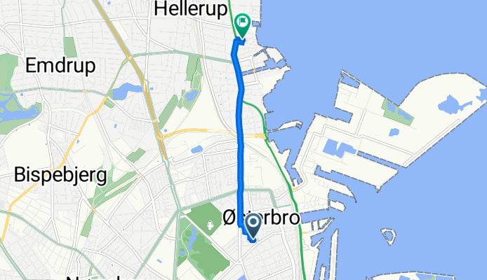 Ribegade 6, Copenhagen Ø to Carolinevej 7, Hellerup