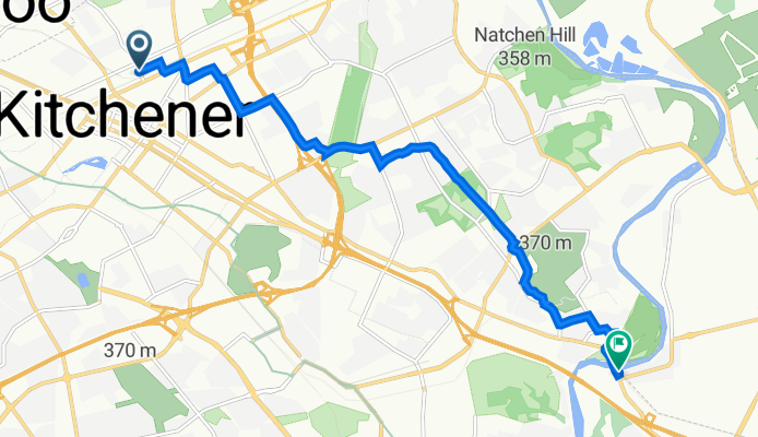 229 Breithaupt St, Kitchener to 3734 King St E, Kitchener