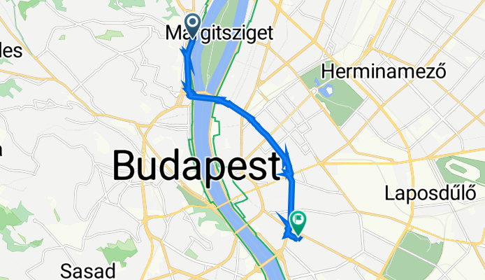 Árpád fejedelem útja 41, Budapest to Tűzoltó utca 22, Budapest