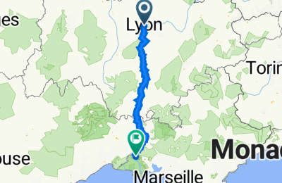 Route in der Bikemap App öffnen