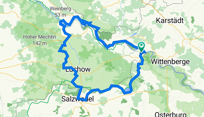 Am Markt 1, Schnackenburg nach Alandstraße 35, Schnackenburg