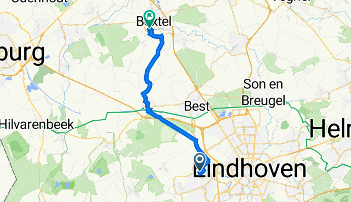 Waterlinie 453, Eindhoven to Van Salmstraat 68, Boxtel