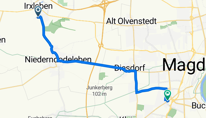 Fasanenweg 22, Hohe Börde nach Halberstädter Straße 90, Magdeburg