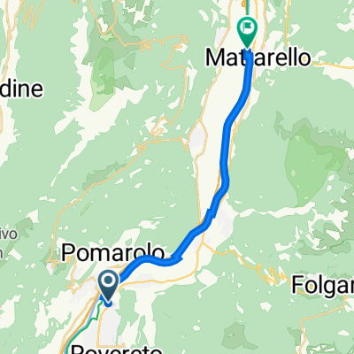 Da Viale Trento 68, Rovereto a Autostrada del Brennero, Trento