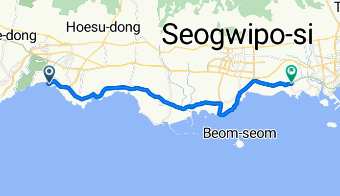 색달동 2950-26, 서귀포시 to 호근동 317-8, 서귀포시