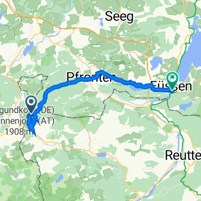 Schattwald nach Lechhalde 1, Füssen
