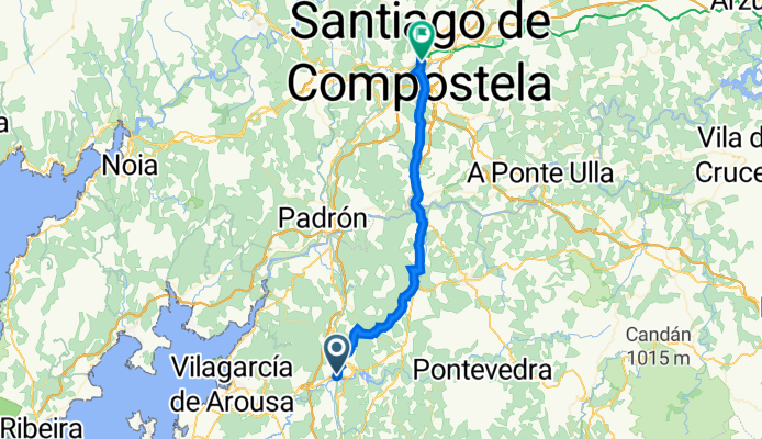 Calle de los Hornos, 8, Caldas de Reis to Rúa de Concepción Arenal, 4, Santiago de Compostela