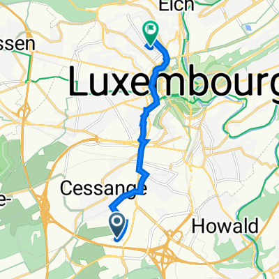 Impasse Drosbach, Luxembourg to 47 Avenue Pasteur, Luxembourg