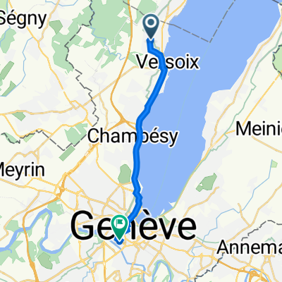 Chemin du Lac 3A, Versoix à Rue de L’École de Médecine 11, Genève
