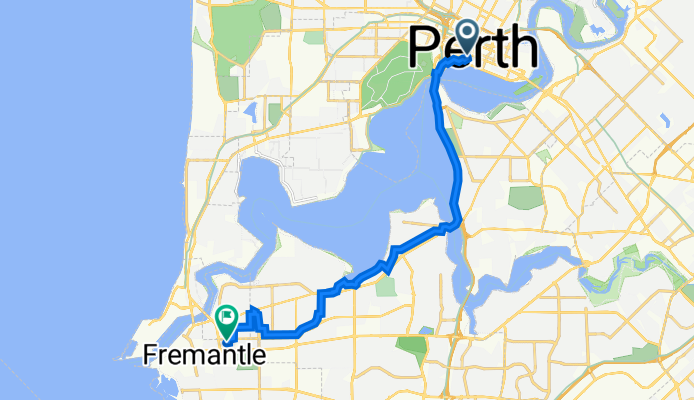 6 The Esplanade, Perth to 61 Forrest St, Fremantle