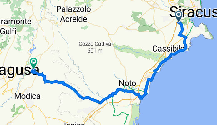 Route von Traversa Cozzo Pantano 19–63, Siracusa