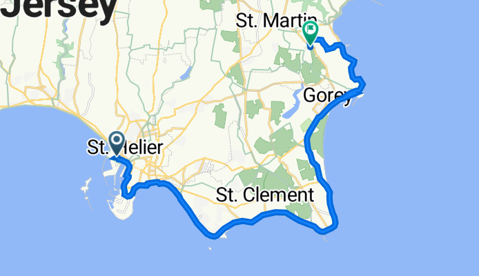 A1, St Helier to Sutherland House, La Rue des Alleurs, St Martin