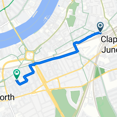 The Arches, Grant Road, London to 26 Ebner St, London