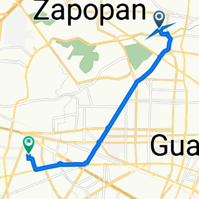 Calle Lago Tequesquitengo 3375, Zapopan a Calle San Nicolás de Bari 415, Zapopan