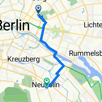 Route nach Karl-Marx-Straße 92, Berlin