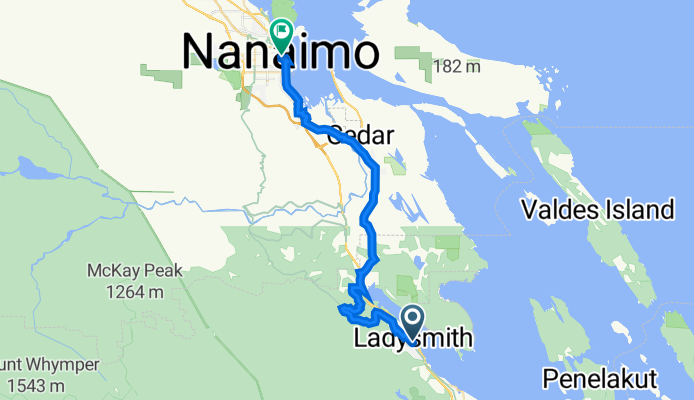 Roberts Street 33, Ladysmith to Terminal Avenue 477, Nanaimo