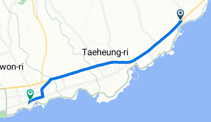 신흥로13번길 23, 서귀포시 to 남원리 117-5, 서귀포시