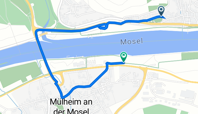 Am Markt 1, Lieser to Kalkofenweg, Mülheim an der Mosel