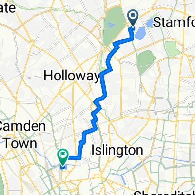 Hartingtons Court, Coster Ave, London to 6–8 Crinan St, London