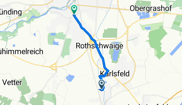 Buchenweg 4B, Karlsfeld nach Reinhold-Grübl-Weg, Dachau