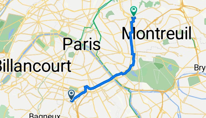 28 Villa Baudran, Arcueil à 22 Rue des Bruyères, Les Lilas
