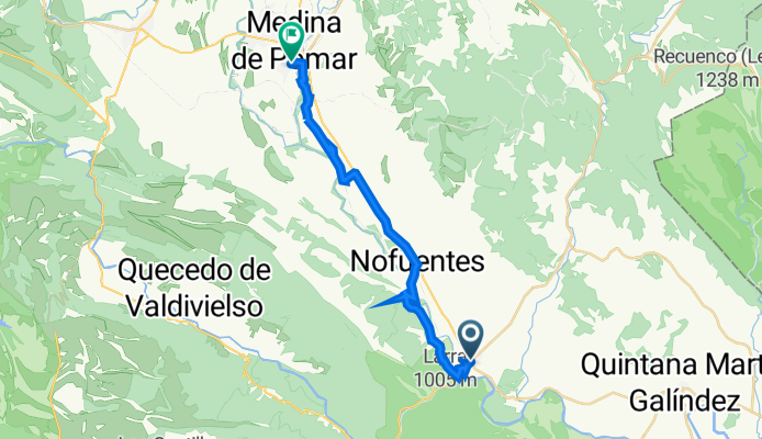 Route nach Calle Vicente López 50, Medina de Pomar