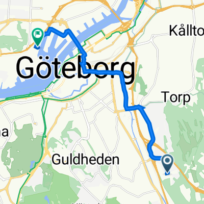Skummjölksgatan 4B, Göteborg to Lindholmsallén 2, Göteborg