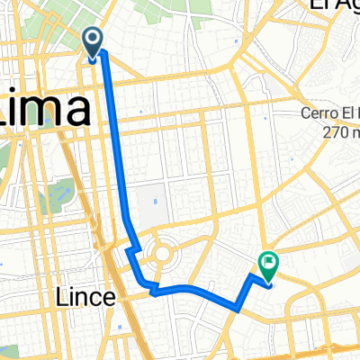 Avenida Abancay 973, Lima to Juan Jose Mostajo 208, La Victoria