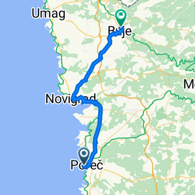 Trg Marafor 8, Poreč to Digitronska ulica 21, Buje