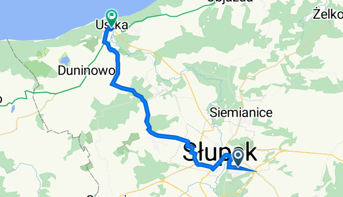 Leszczynowa 15B, Słupsk do Dworcowa 1, Ustka