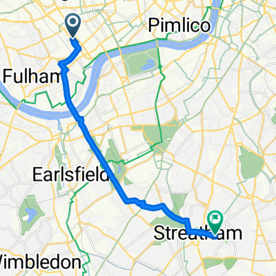 83 Finborough Road, London to 103 Sunnyhill Road, London