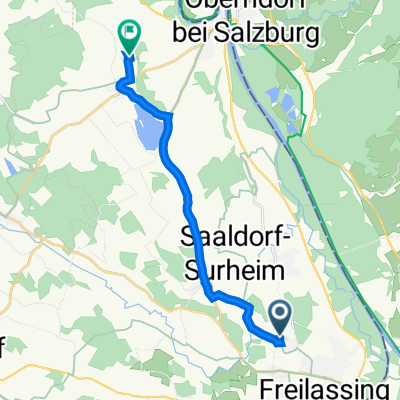 Breslauer Straße 40, Freilassing nach Hötzling 11A, Laufen