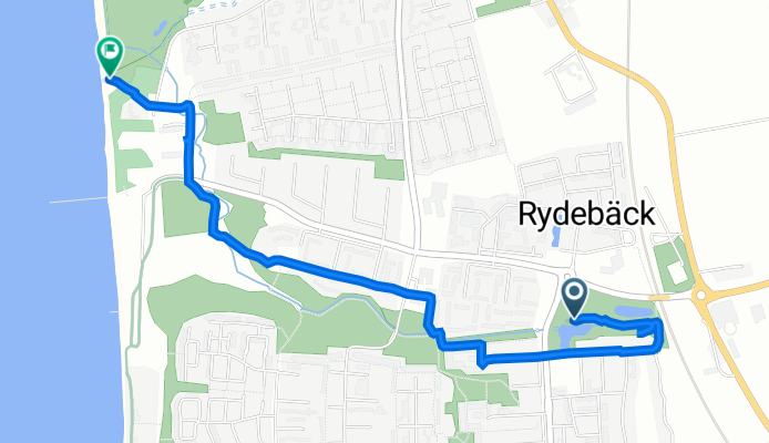 Klostervägen 12, Rydebäck to Skåneleden, Rydebäck