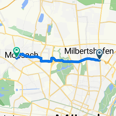 Leopoldstraße 193, München nach Moosach, München