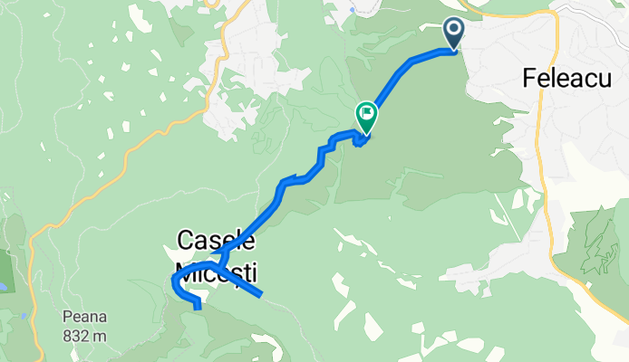 Route from DC71 47, Feleacu