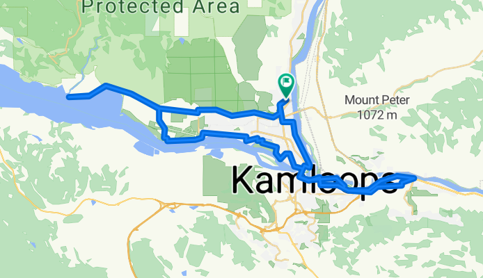 Kamloops: Batch to Valleyview to Cooney Bay round trip