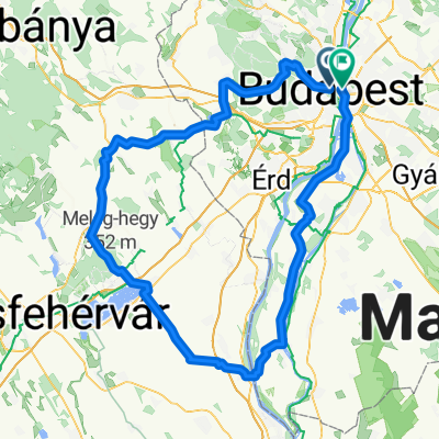 Budapest-Budakeszi-Etyek-Vál-7-es-Érd
