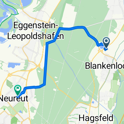 Am Sohlweg 2, Stutensee nach Dürerstraße 11, Karlsruhe