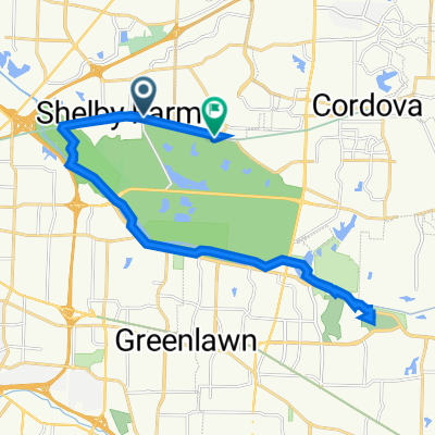 Greenline, Memphis to 693 Pine Lake Dr, Memphis