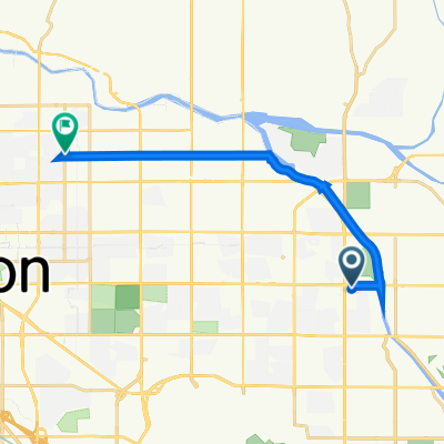 7228 E Broadway Blvd, Tucson to 2806 N Tucson Blvd, Tucson