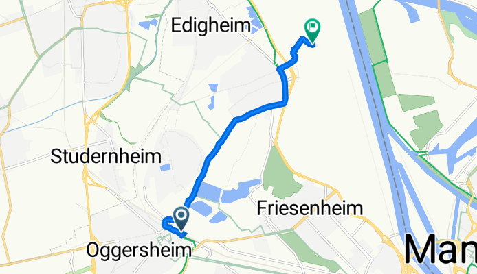 Prälat-Caire-Straße 20, Ludwigshafen am Rhein nach Oststraße, Ludwigshafen am Rhein