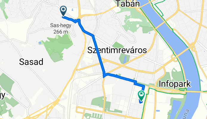 Fürj utca 15C., Budapest to Hauszmann Alajos utca 5., Budapest
