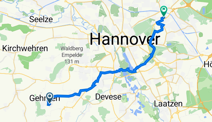 Gehrden nach Silberstraße 1C, Hannover