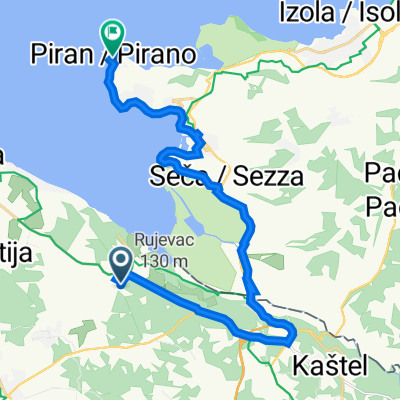 Lokalna Cesta 50005, Valica nach Piran, Piran