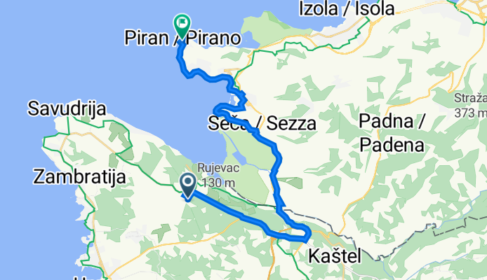 Lokalna Cesta 50005, Valica nach Piran, Piran